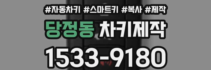 당정동 차키제작
