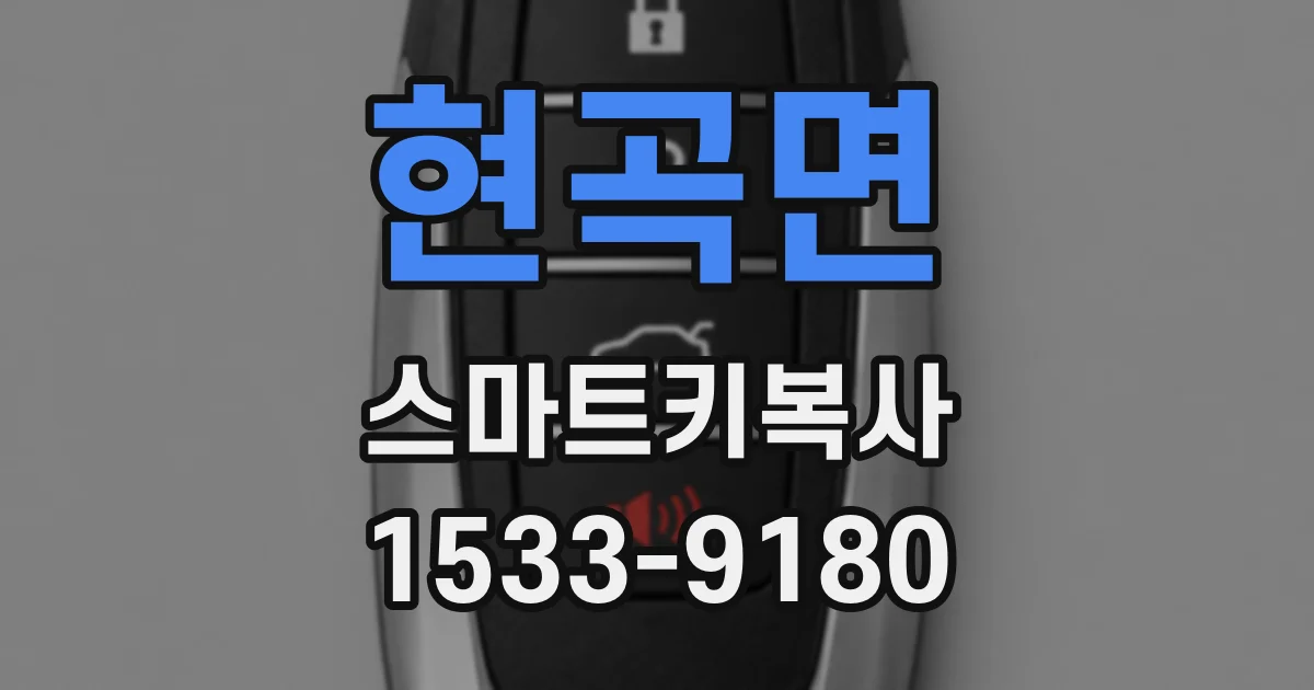 현곡면 스마트키복사
