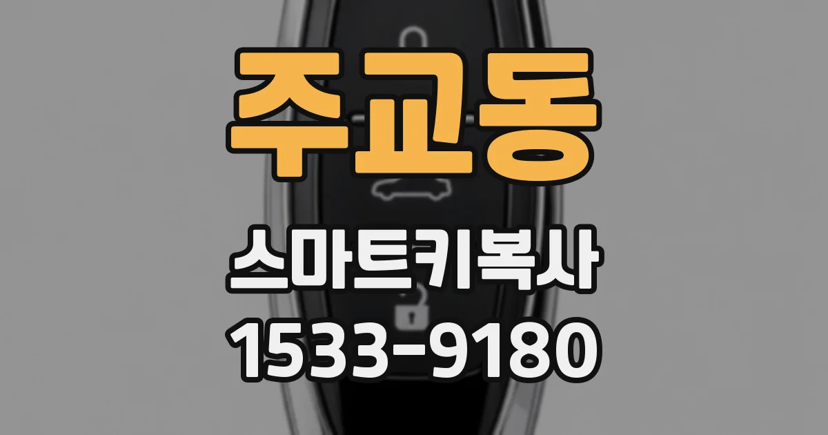 주교동 스마트키복사