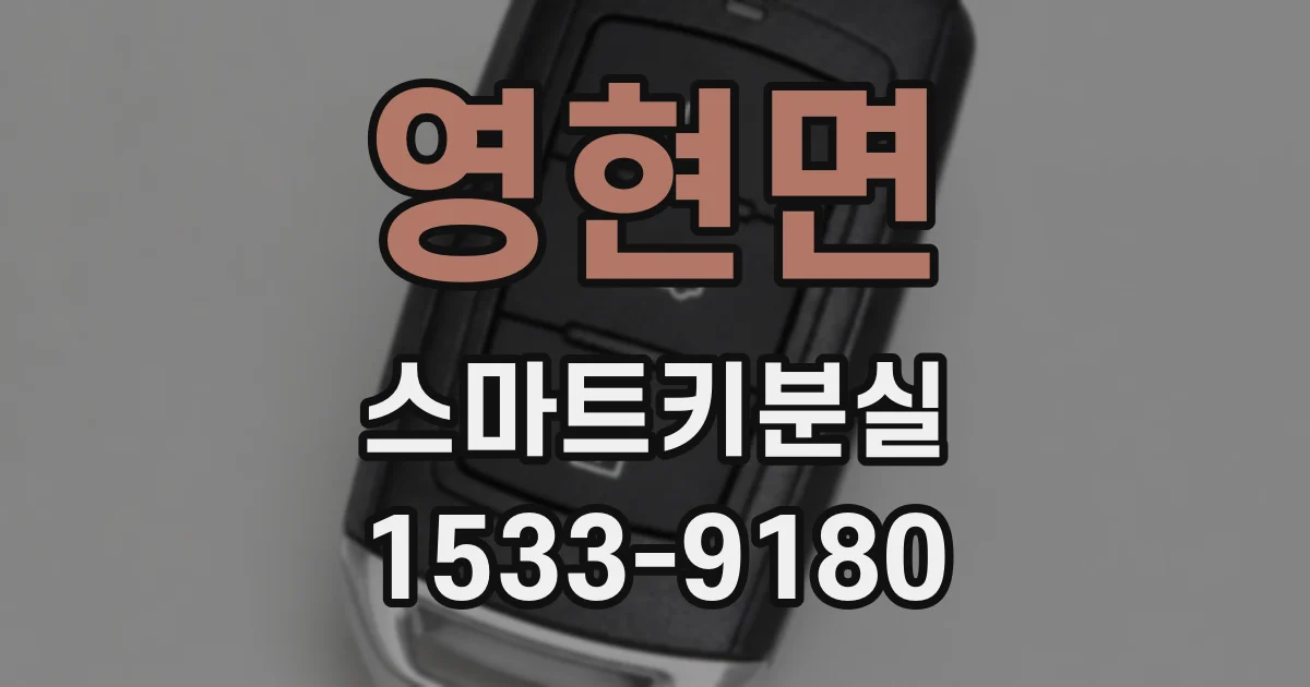 영현면 스마트키분실
