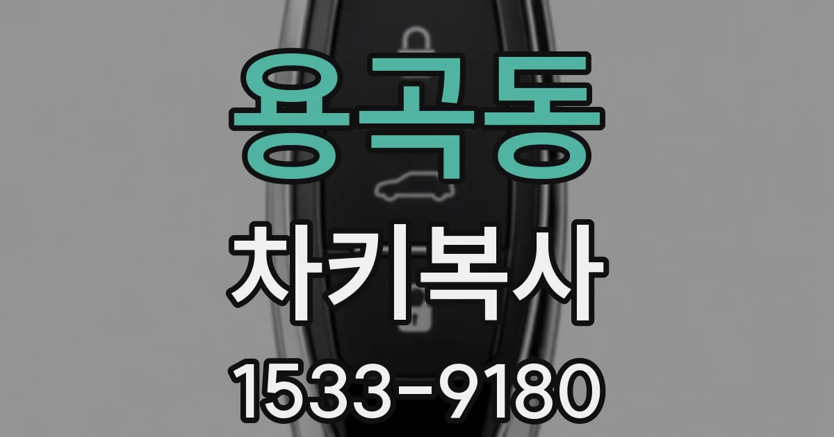 용곡동 차키복사