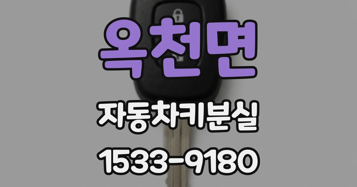 옥천면 자동차키분실
