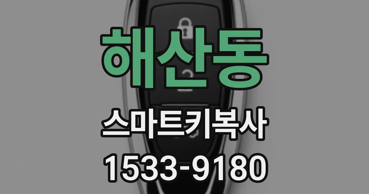 해산동 스마트키복사