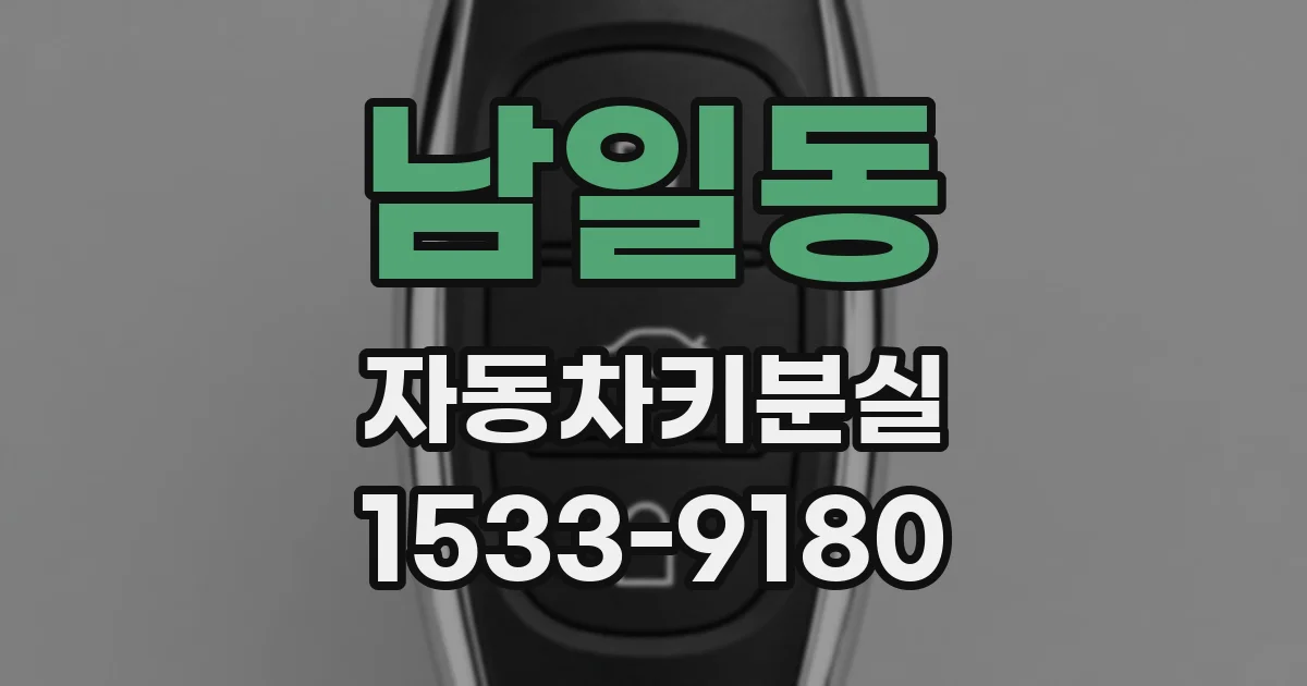 남일동 자동차키분실