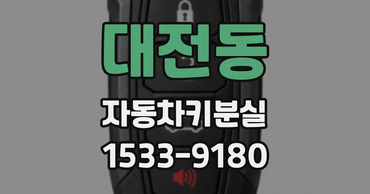 대전동 자동차키분실
