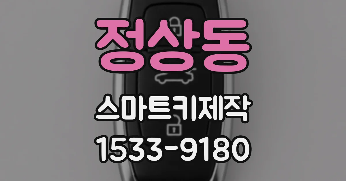 정상동 스마트키제작