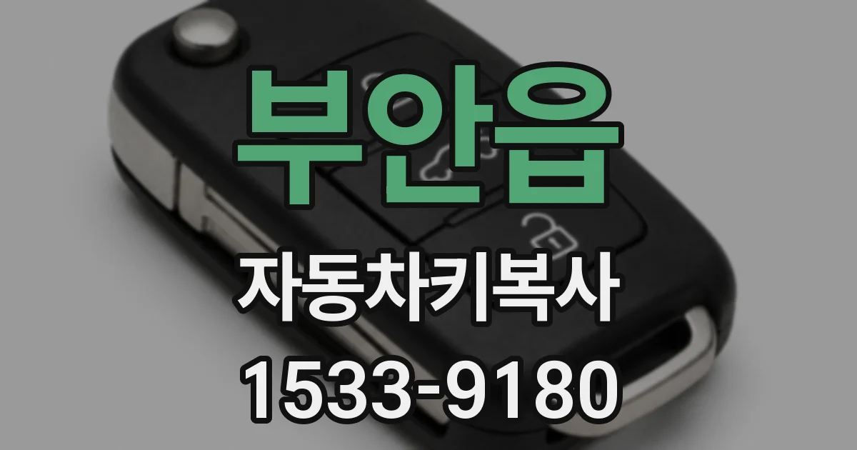 부안읍 자동차키복사