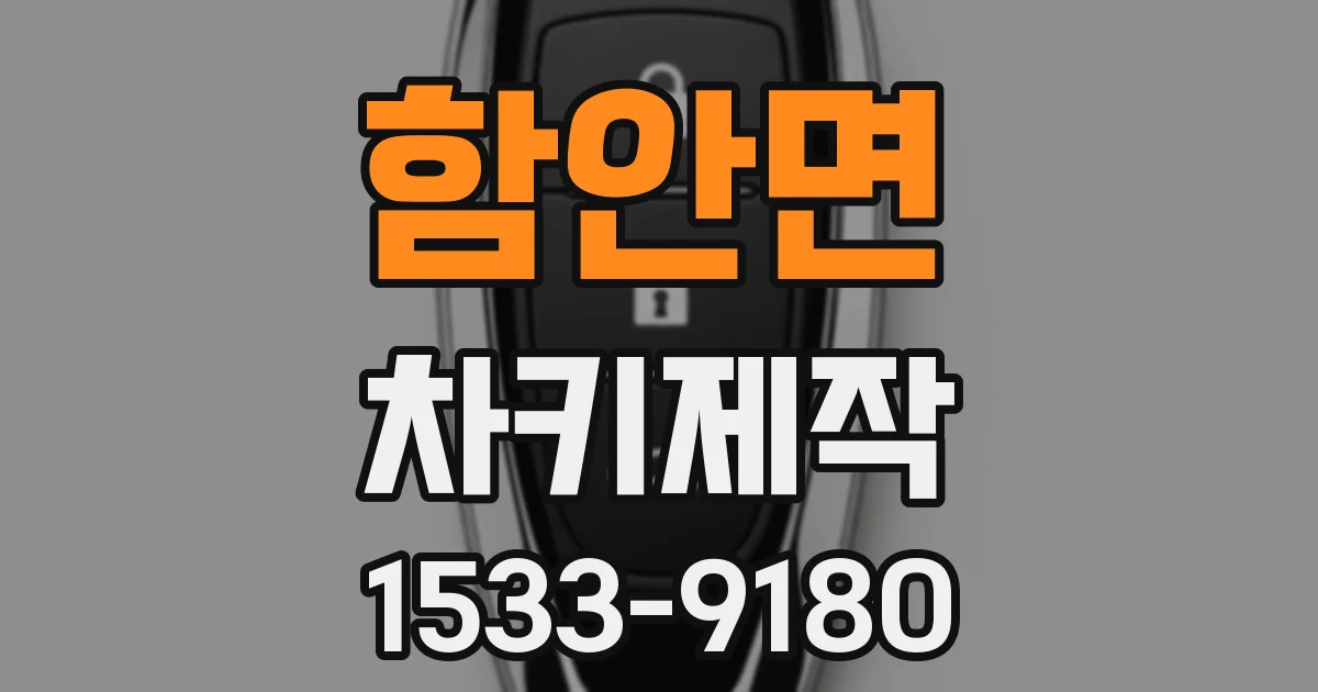 함안면 차키제작