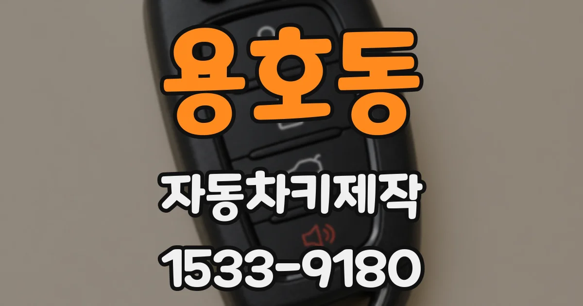 용호동 자동차키제작