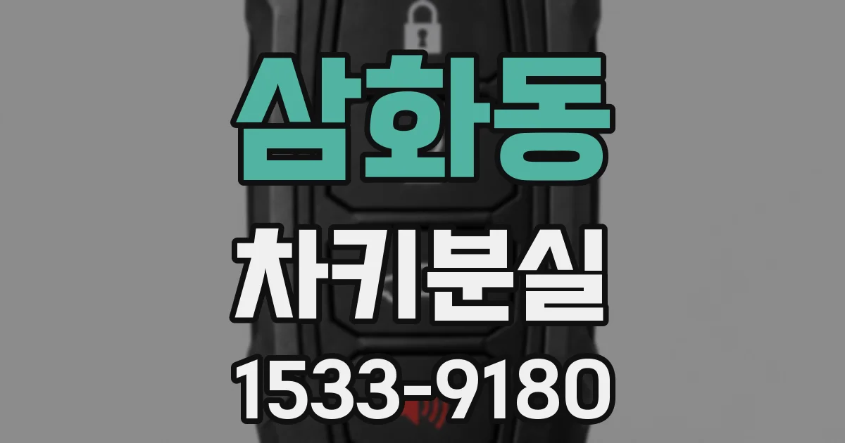 삼화동 차키분실