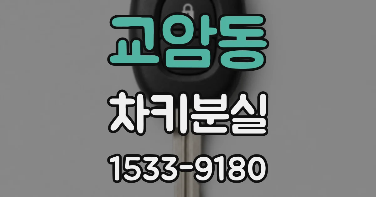 교암동 차키분실