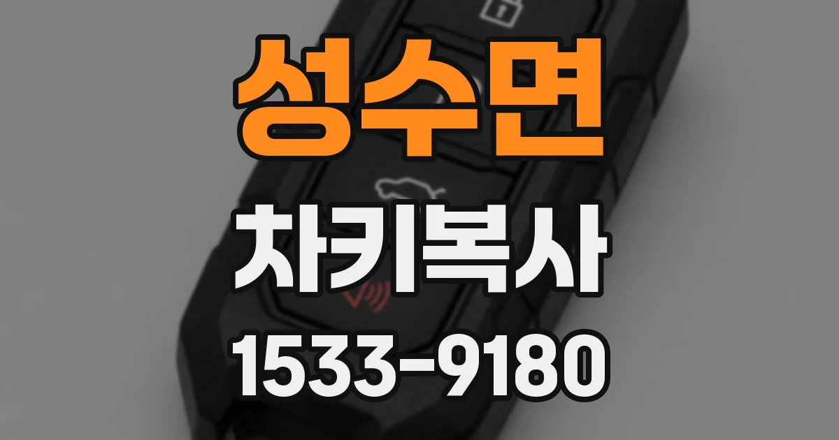 성수면 차키복사