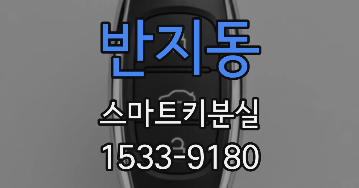 반지동 스마트키분실
