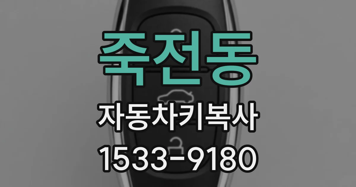 죽전동 자동차키복사