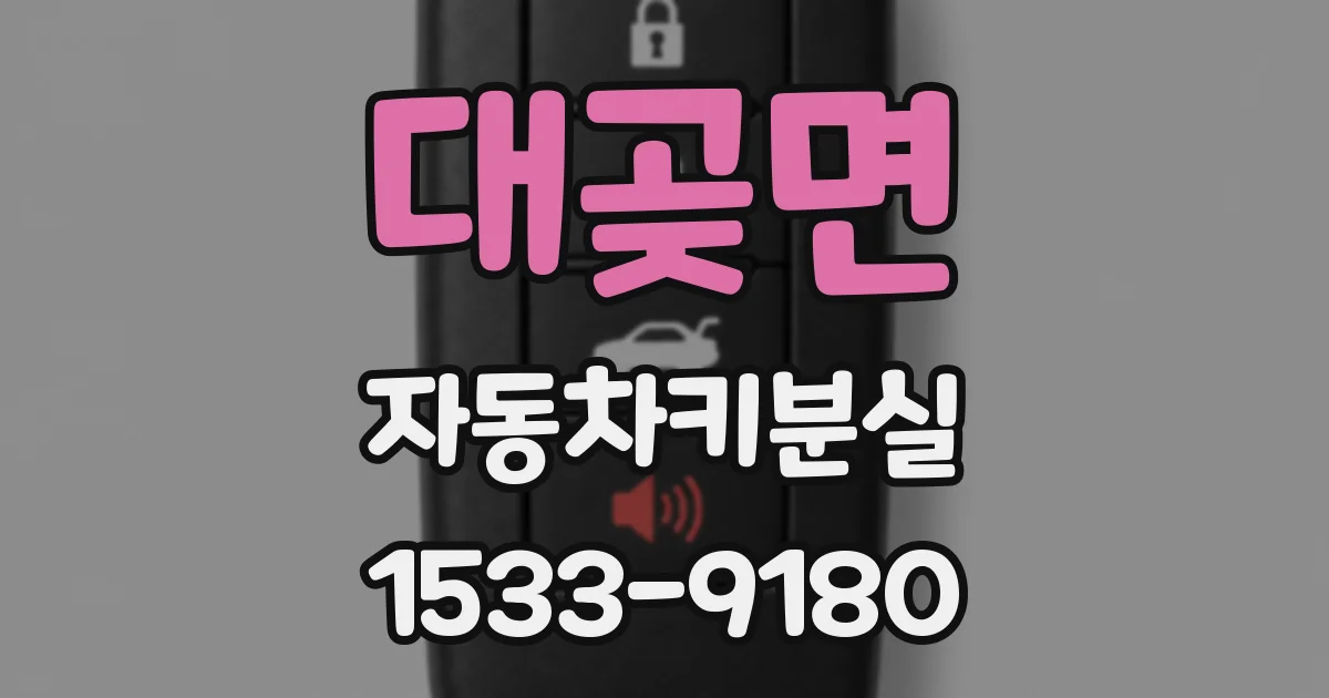 대곶면 자동차키분실