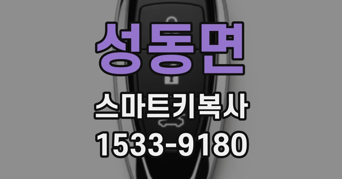 성동면 스마트키복사