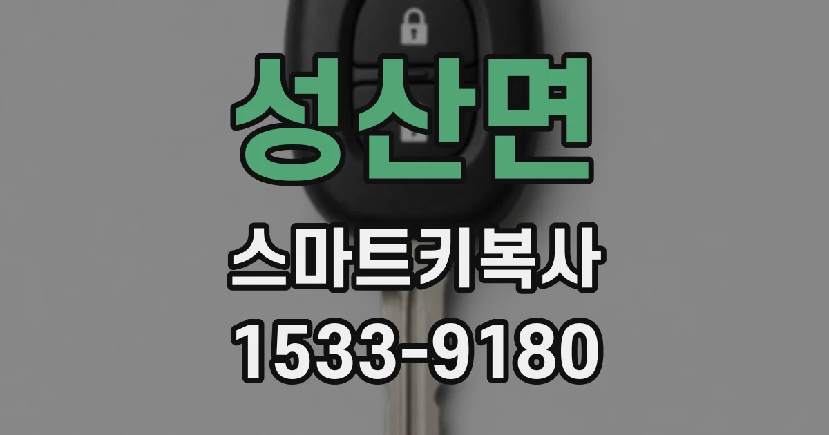성산면 스마트키복사