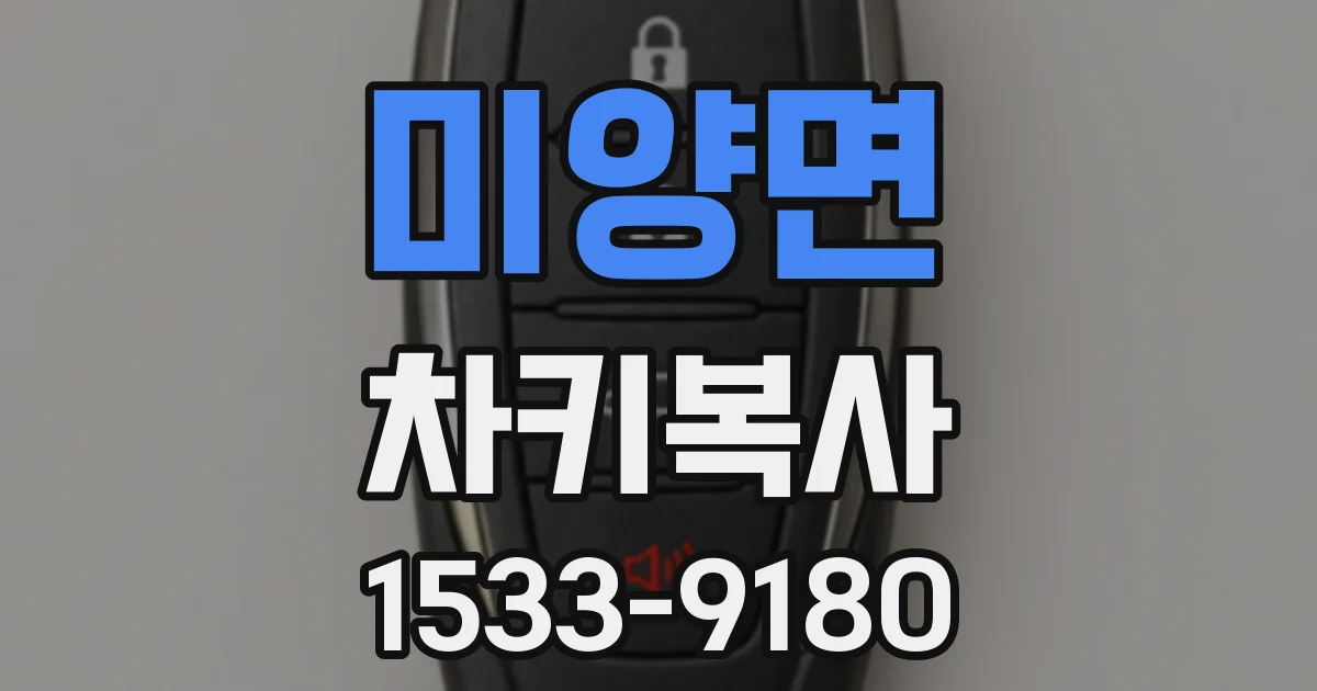 미양면 차키복사