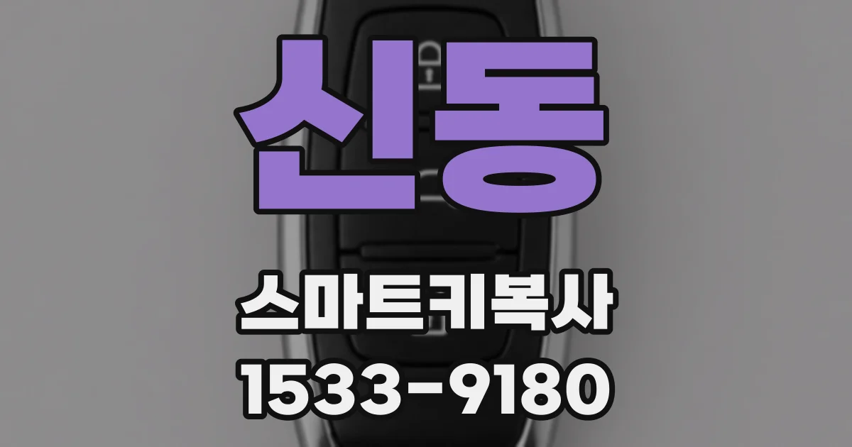 신동 스마트키복사