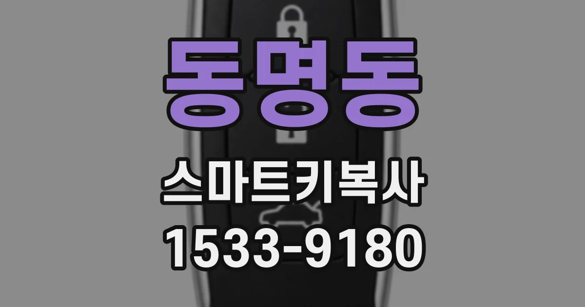동명동 스마트키복사