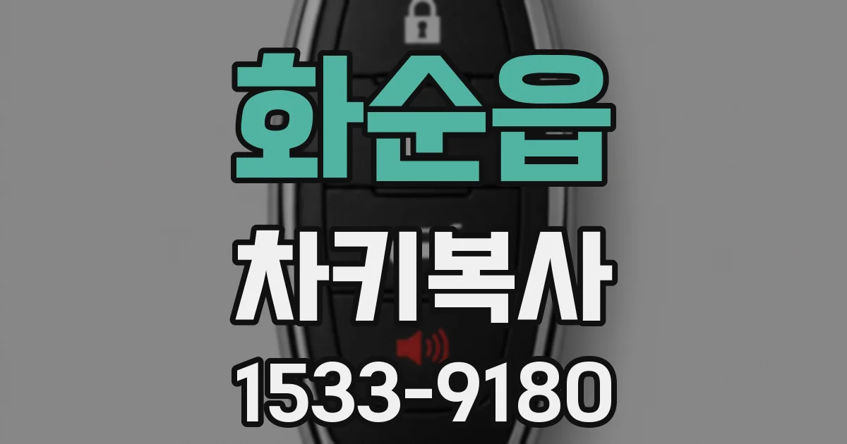 화순읍 차키복사