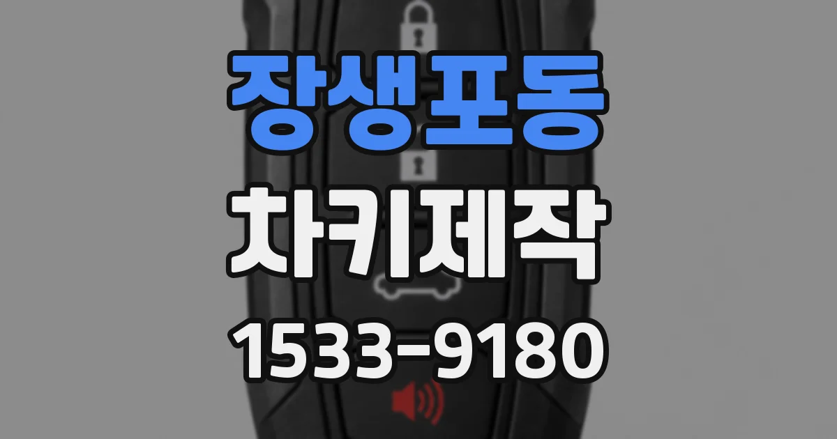 장생포동 차키제작