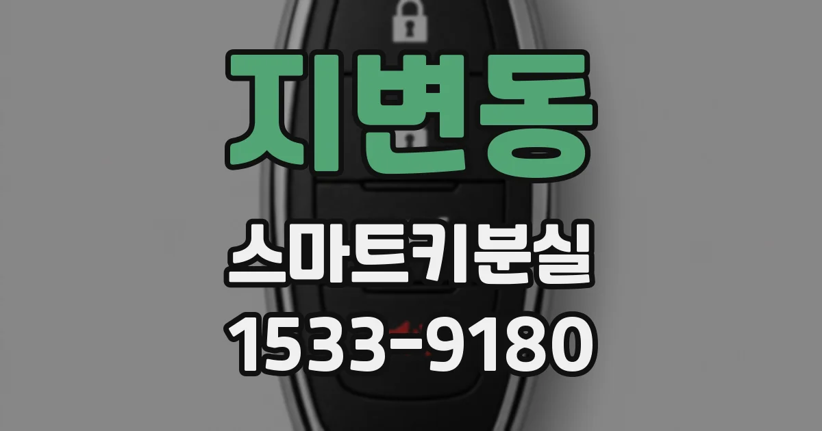 지변동 스마트키분실