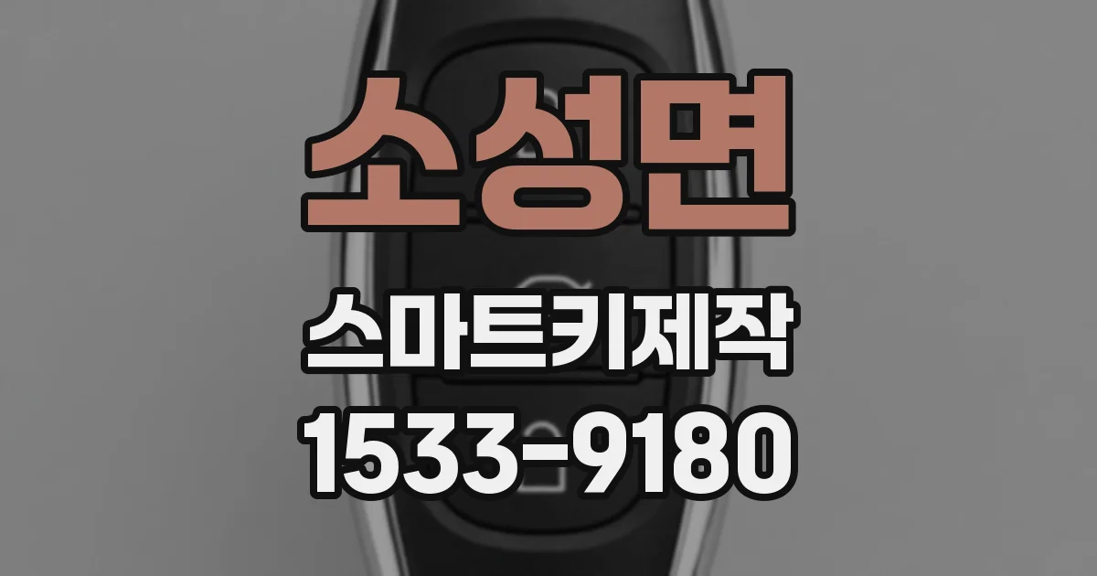 소성면 스마트키제작