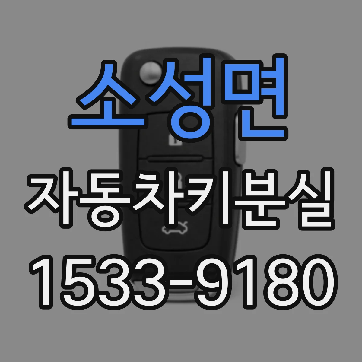 소성면 자동차키분실