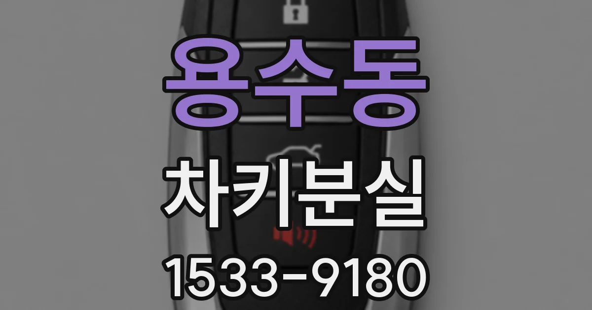 용수동 차키분실