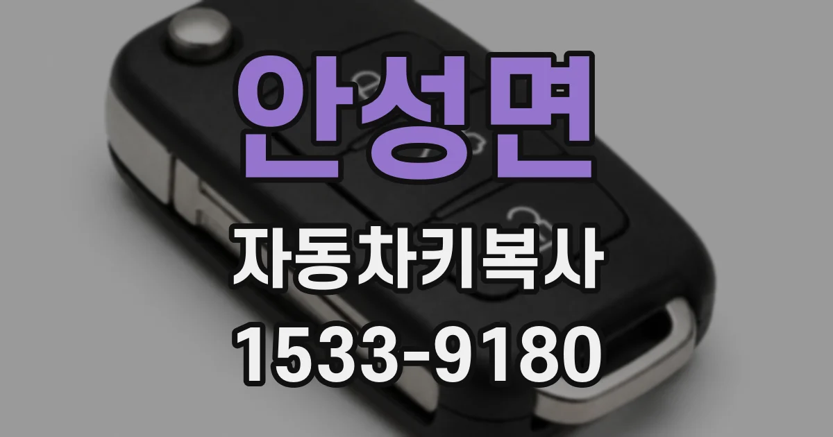 안성면 자동차키복사