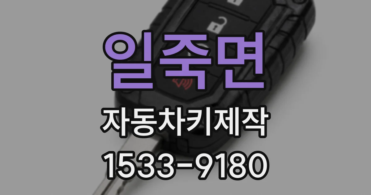 일죽면 자동차키제작