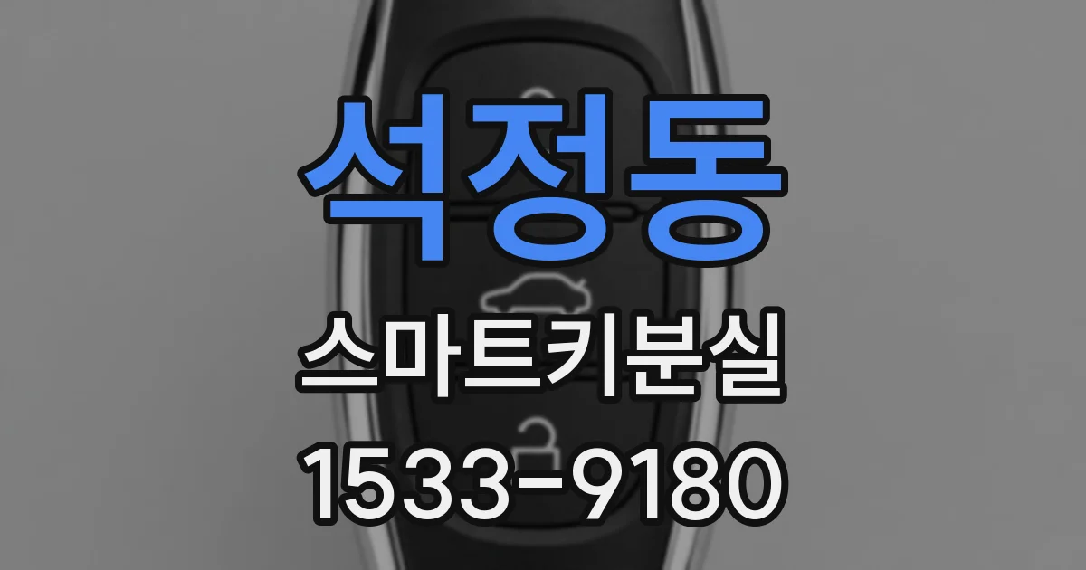 석정동 스마트키분실