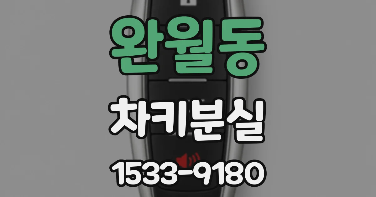 완월동 차키분실