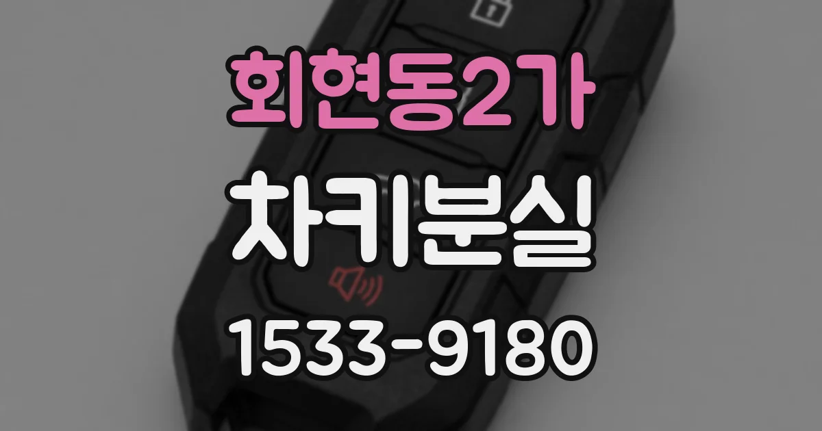 회현동2가 차키분실