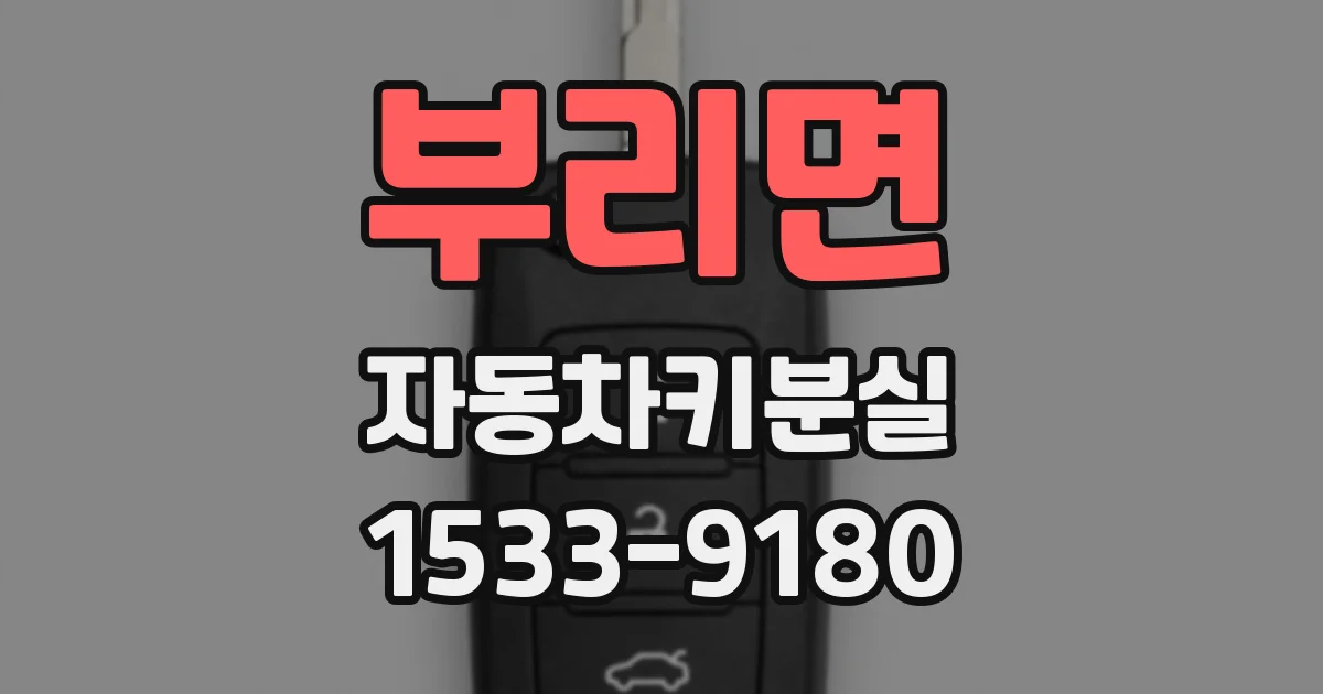 부리면 자동차키분실