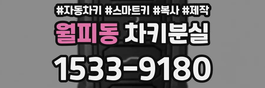 월피동 차키분실