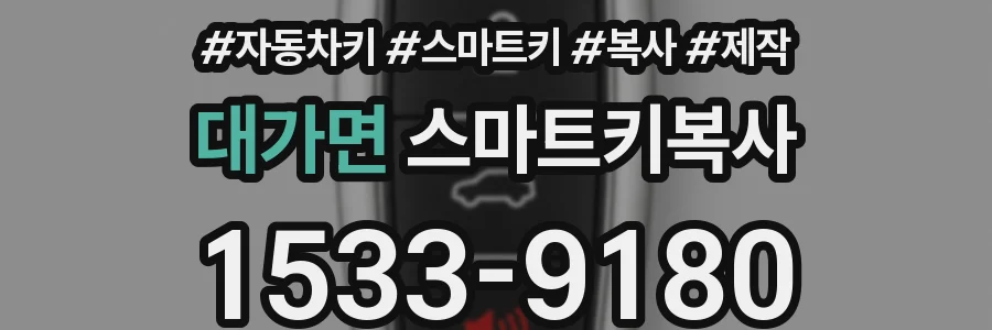 대가면 스마트키복사