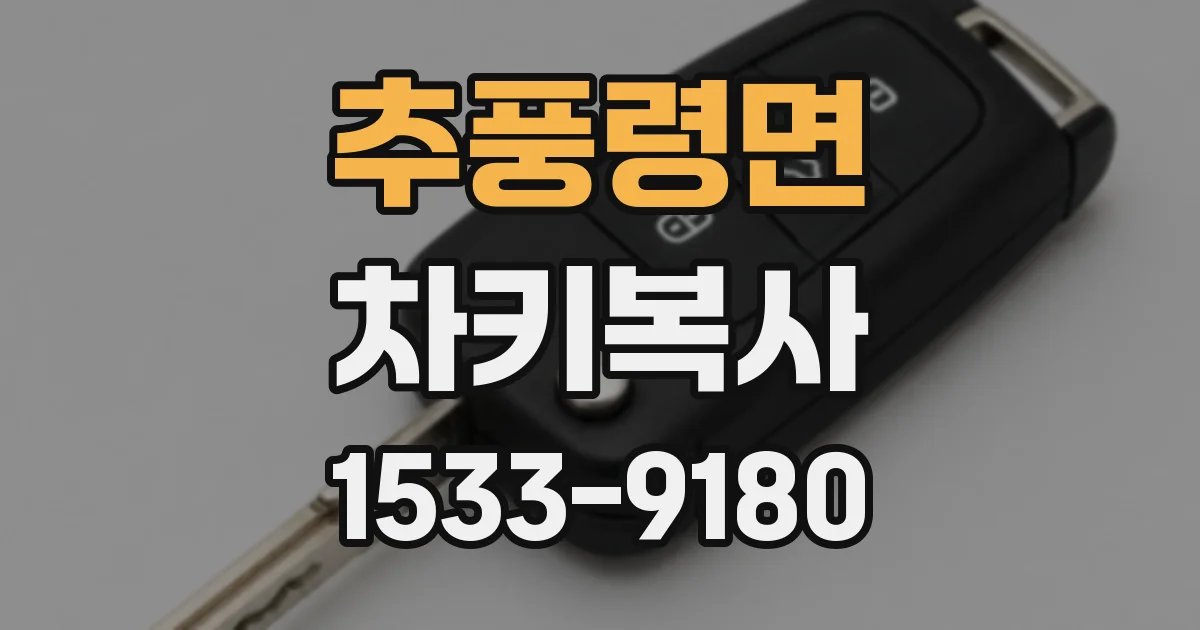 추풍령면 차키복사