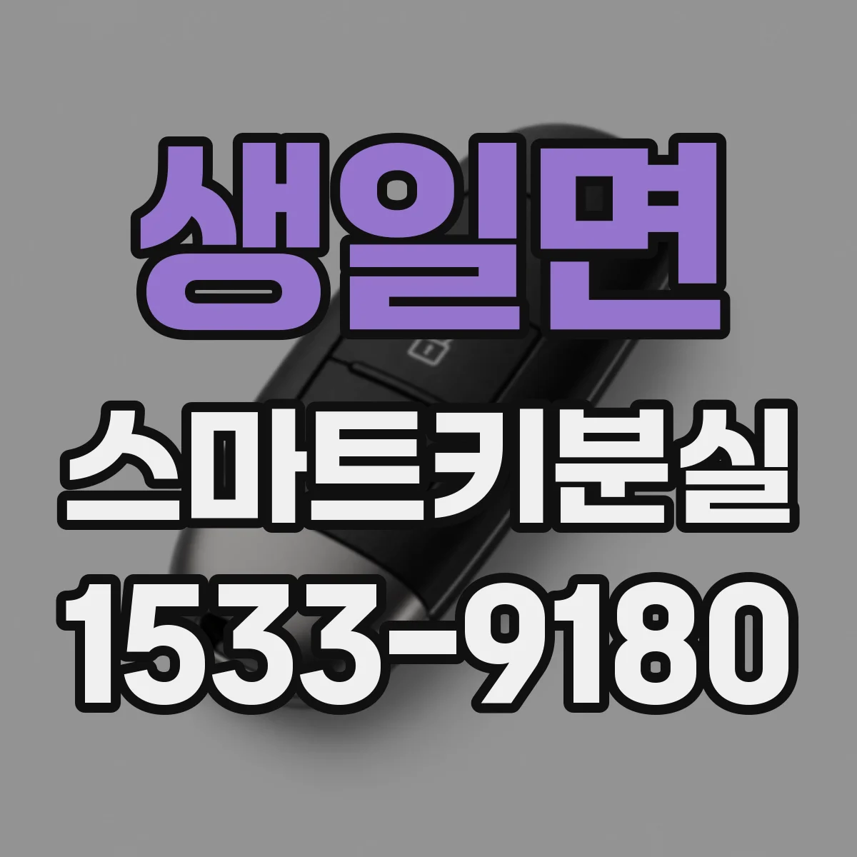 생일면 스마트키분실