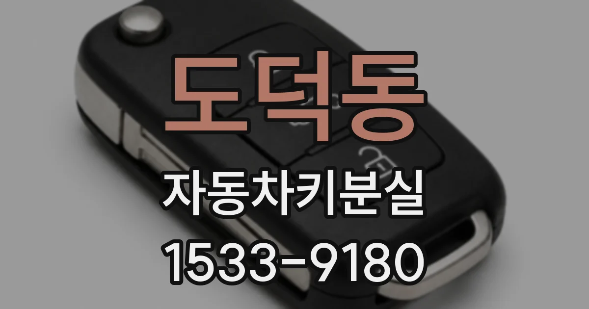 도덕동 자동차키분실