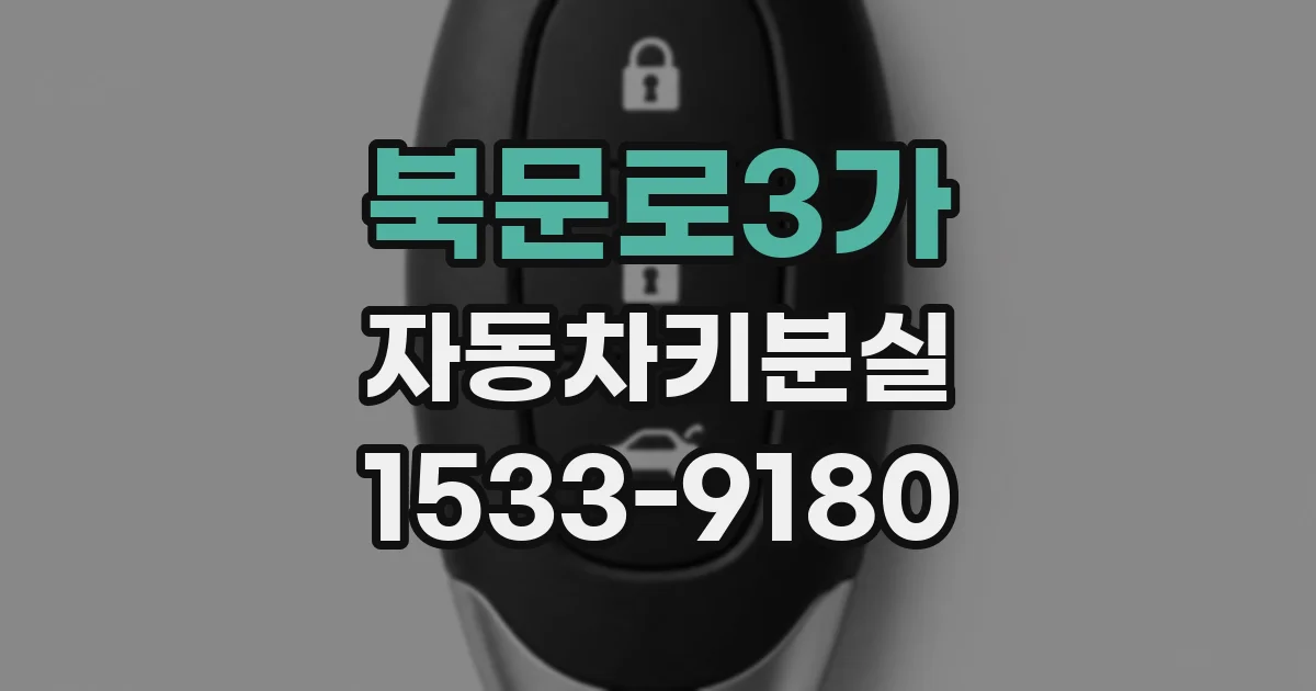 북문로3가 자동차키분실
