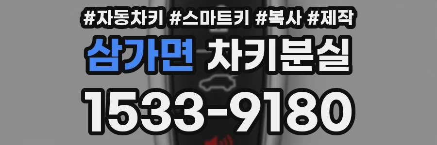 삼가면 차키분실
