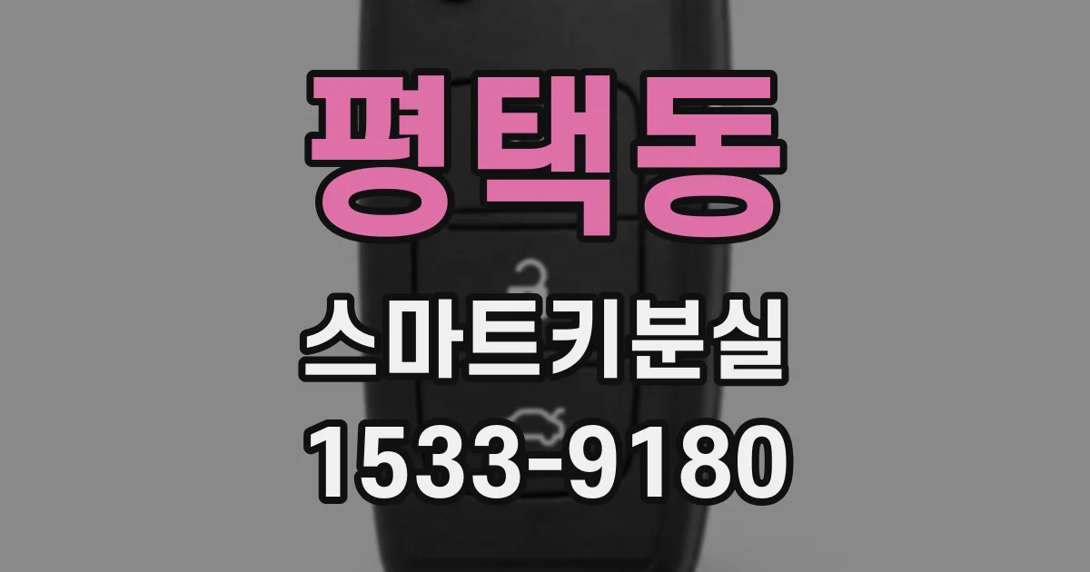 평택동 스마트키분실
