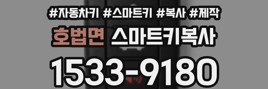 호법면 스마트키복사