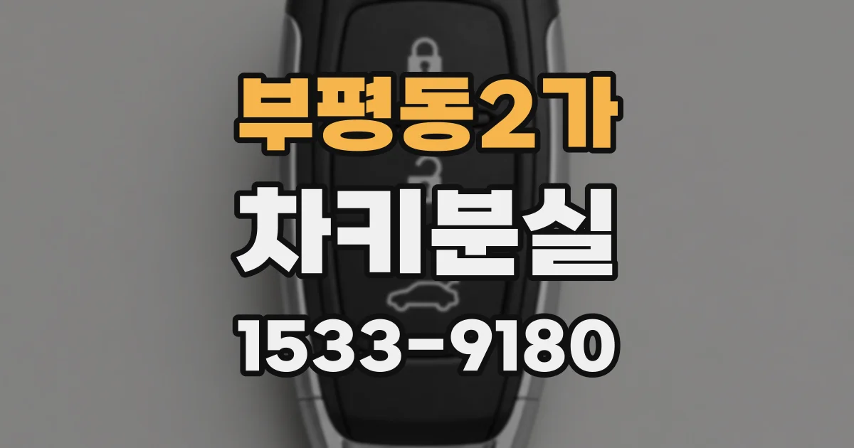 부평동2가 차키분실