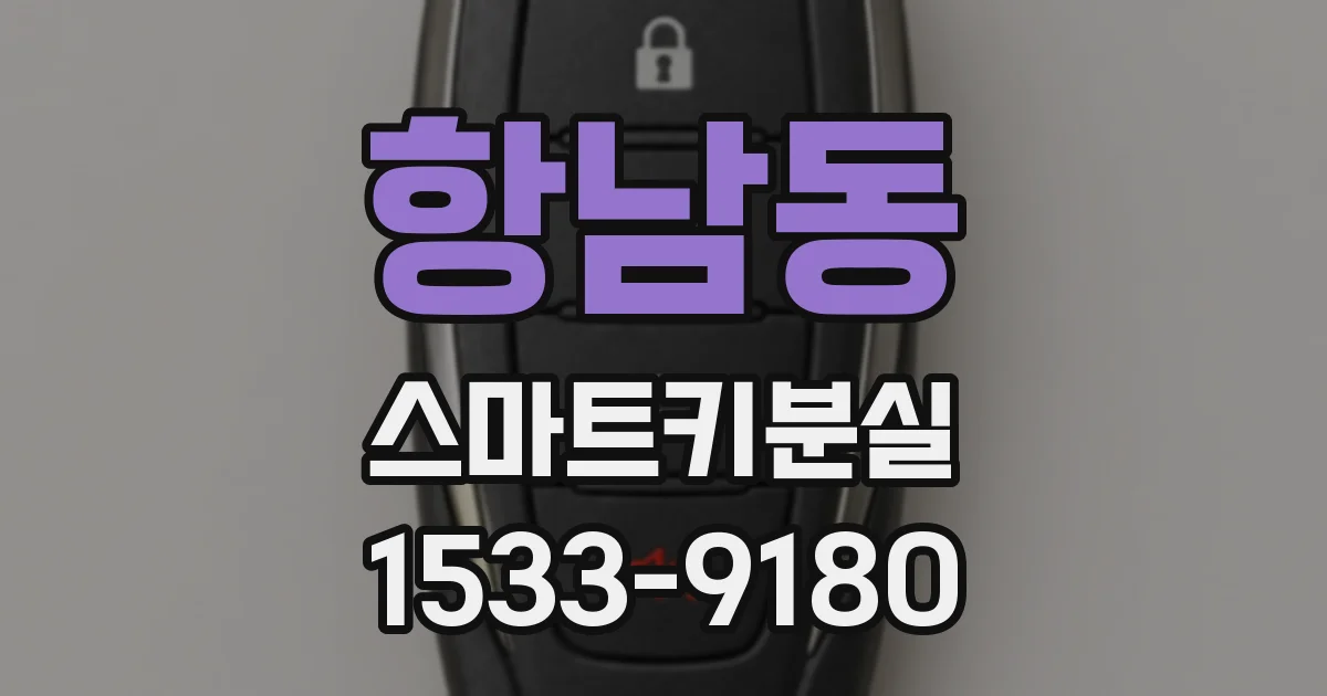 항남동 스마트키분실