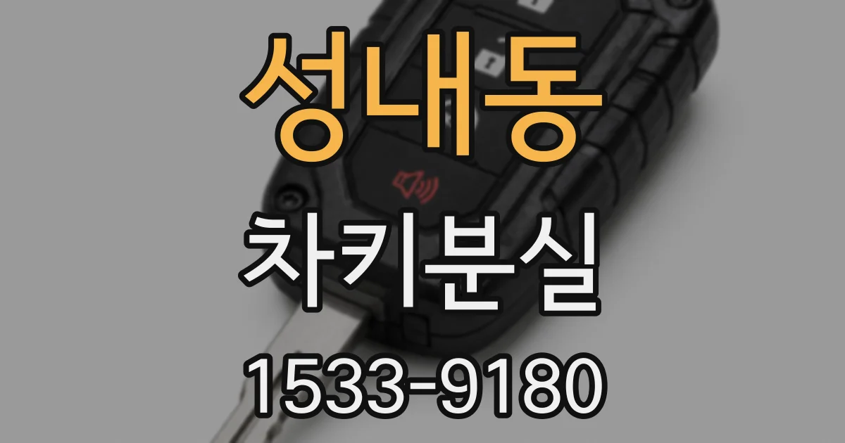 성내동 차키분실