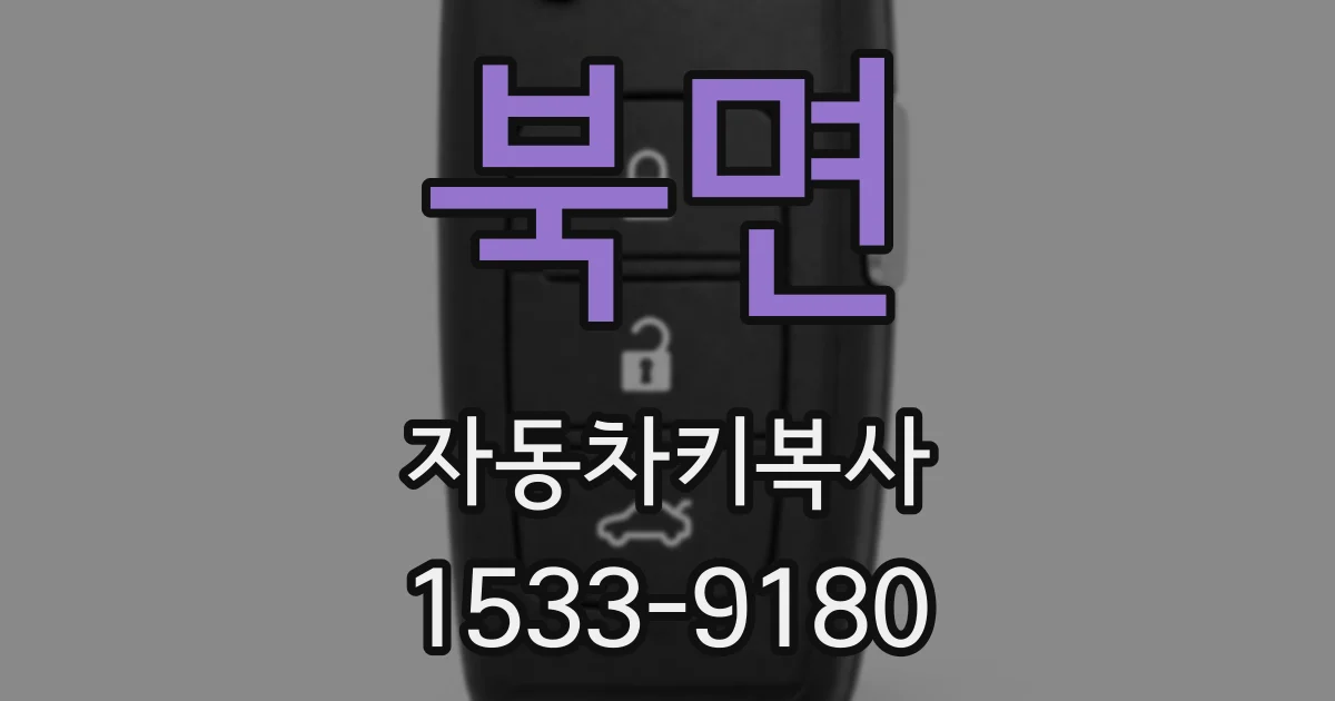 북면 자동차키복사