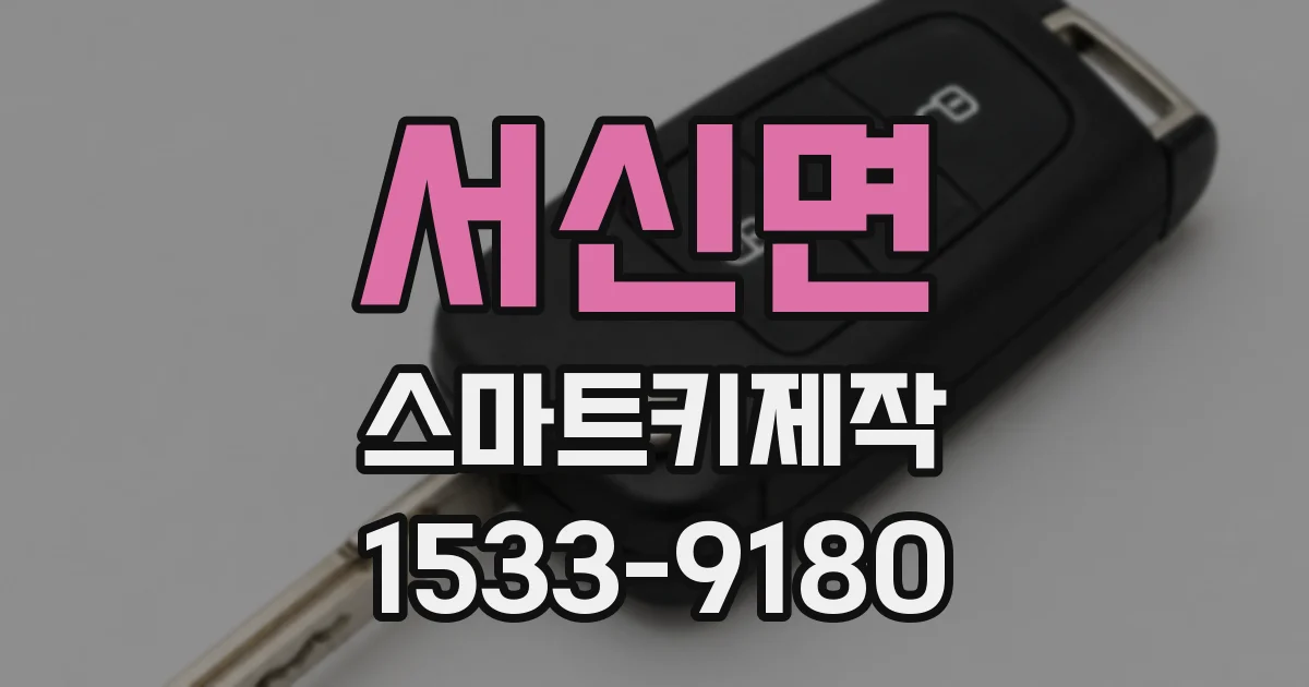 서신면 스마트키제작